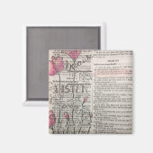 詩篇116:2 – 彼は下に曲がる聞 マグネット (正面/裏面)