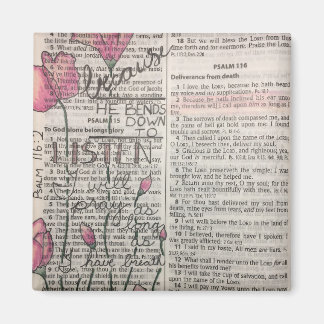 詩篇116:2 – 彼は下に曲がる聞 マグネット