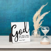 詩篇116:7神は良き聖書の聖なる書物、 経典のサイン フォトプラーク (インサイチュ)