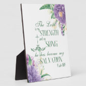 詩篇11814主は私の力の聖句である フォトプラーク (側面)