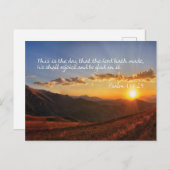 詩篇118 – この日は主が作った日である ポストカード (正面/裏面)