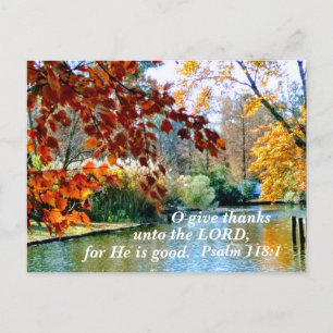 詩篇118:1神与えの主に対して感謝してい118:1 シーズンポストカード