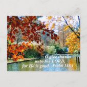 詩篇118:1神与えの主に対して感謝してい118:1 シーズンポストカード (正面)