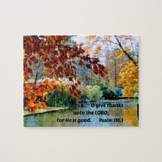 詩篇118:1神与えの主に対して感謝してい118:1 ジグソーパズル (横)