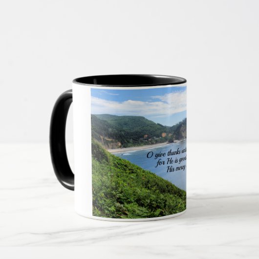 詩篇118:1神与えの主に対して感謝してい118:1 マグカップ (正面左)