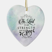 詩篇118:14主は私の力と私の歌 セラミックオーナメント (右)