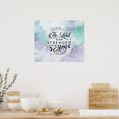 詩篇118:14主は私の力と私の歌 ポスター (キッチン)