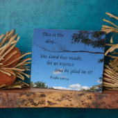 詩篇118:24この日は主が作った日である。 フォトプラーク (側面)