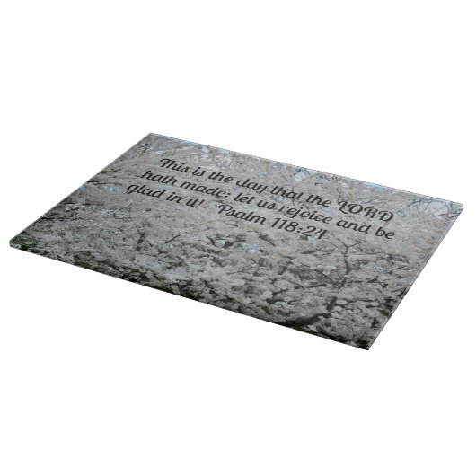 詩篇118:24この日は主が死ぬ日である カッティングボード (角)