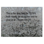 詩篇118:24この日は主が死ぬ日である カッティングボード (正面)