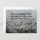 詩篇118:24この日は主が死ぬ日である ポストカード (正面/裏面)