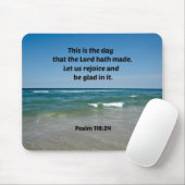 詩篇118:24この日は主が死ぬ日である マウスパッド (マウス)