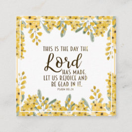 詩篇118:24この日は主の成した日である スクエア名刺