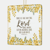 詩篇118:24この日は主の成した日である セラミックオーナメント (左)
