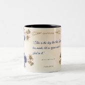 詩篇118:24この日は主の成した日である ツートーンマグカップ (中央)