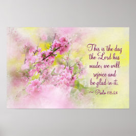 詩篇118:24この日は主の成した日である ポスター
