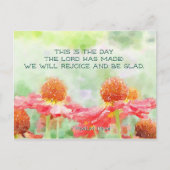 詩篇118:24この日は主の成した日である ポストカード (正面)