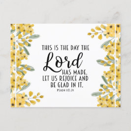 詩篇118:24この日は主の成した日である ポストカード