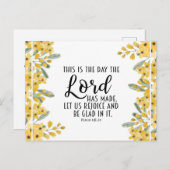 詩篇118:24この日は主の成した日である ポストカード (正面/裏面)