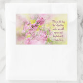 詩篇118:24この日は主の成した日である 長方形シール (バッグ)