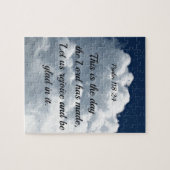 詩篇118:24この日は主の行われた日である。 ジグソーパズル (横)