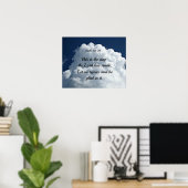 詩篇118:24この日は主の行われた日である。 ポスター (ホームオフィス)