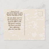 詩篇118:24この日は秋の木 ポストカード (裏面)