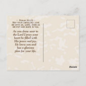 詩篇118:24この日は秋の木 ポストカード (裏面)