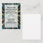 詩篇118:24主が持つ日である エンクロージャーカード (正面/裏面)