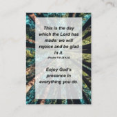 詩篇118:24主が持つ日である エンクロージャーカード (正面)