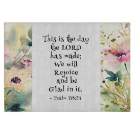 詩篇118:24主が聖書をつくった日 カッティングボード