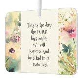 詩篇118:24主が聖書をつくった日 カーエアーフレッシュナー (左)