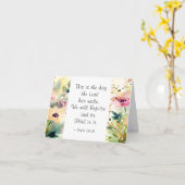 詩篇118:24主が聖書をつくった日 カード (黄色い花)