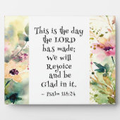 詩篇118:24主が聖書をつくった日 フォトプラーク (正面)