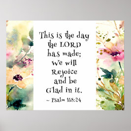 詩篇118:24主が聖書をつくった日 ポスター