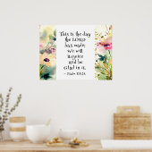 詩篇118:24主が聖書をつくった日 ポスター (キッチン)