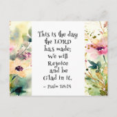 詩篇118:24主が聖書をつくった日 ポストカード (正面)