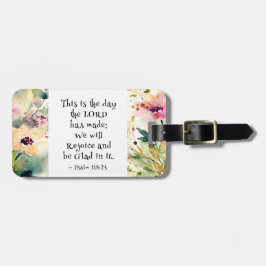 詩篇118:24主が聖書をつくった日 ラゲッジタグ