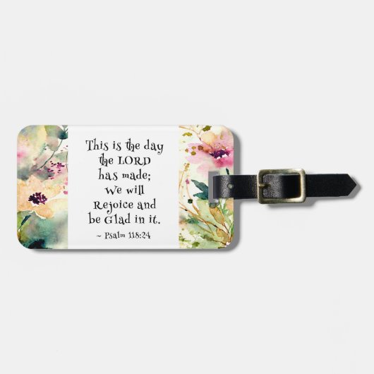 詩篇118:24主が聖書をつくった日 ラゲッジタグ (正面横)