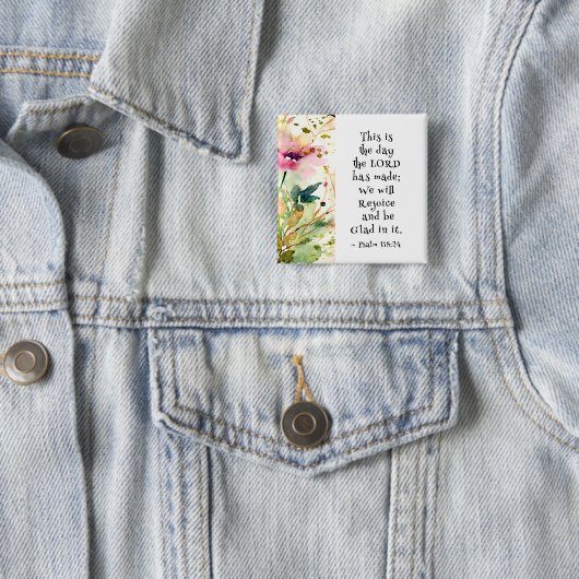 詩篇118:24主が聖書をつくった日 缶バッジ (インサイチュ)