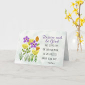 詩篇118:24今日はフローラ感動的 カード (黄色い花)