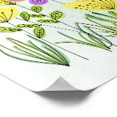 詩篇118:24今日はフローラ感動的 ポスター (角)