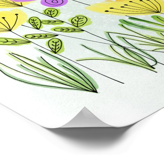 詩篇118:24今日はフローラ感動的 ポスター (角)