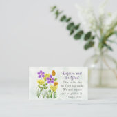 詩篇118:24今日はフローラ感動的 名刺 (スタンド正面)