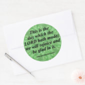 詩篇118-24集まって喜ぶ ラウンドシール (封筒)