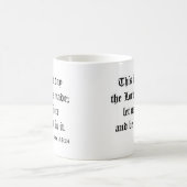 詩篇118:24 コーヒーマグカップ (中央)