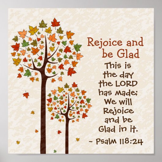 詩篇118:24 主が創った日 ポスター (正面)