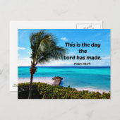 詩篇118:24 主が造った日 ポストカード (正面/裏面)