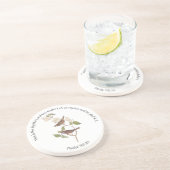 詩篇118:24 聖書の箇所とスズメのペア コースター (側面)