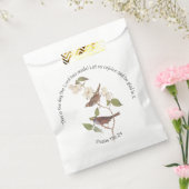 詩篇118:24 聖書の箇所とスズメのペア フェイバーバッグ (封をした状態)